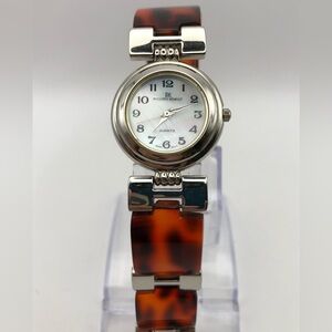 Philippe Renault Women’s Watch Red Band Silver Bezel has (New Battery) Beautiful